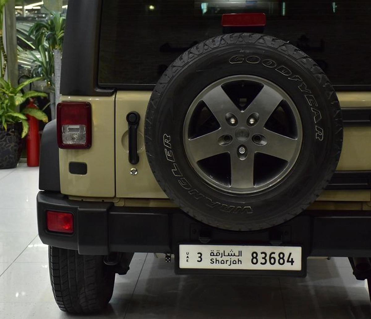 Jeep Wrangler Sport ( 2017 Model ) in Beige Color GCC Specs-6-6