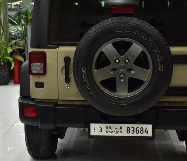 Jeep Wrangler Sport ( 2017 Model ) in Beige Color GCC Specs