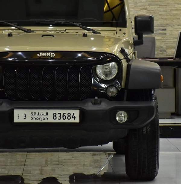 Jeep Wrangler Sport ( 2017 Model ) in Beige Color GCC Specs