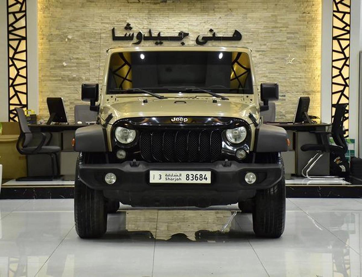 Jeep Wrangler Sport ( 2017 Model ) in Beige Color GCC Specs-0-0