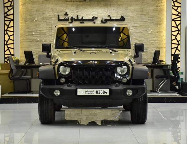 Jeep Wrangler Sport ( 2017 Model ) in Beige Color GCC Specs