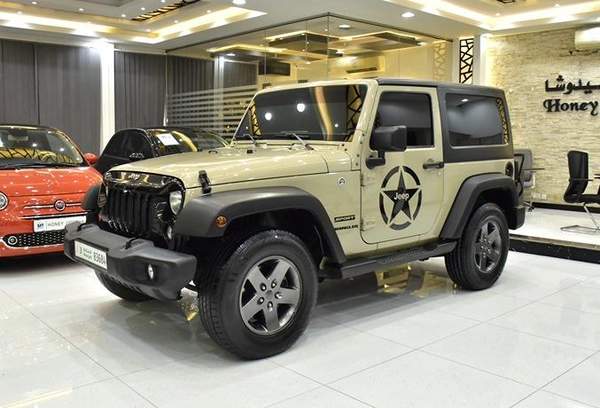 Jeep Wrangler Sport ( 2017 Model ) in Beige Color GCC Specs