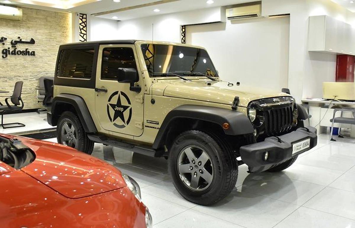 Jeep Wrangler Sport ( 2017 Model ) in Beige Color GCC Specs-12-12