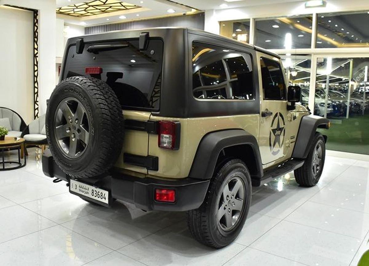 Jeep Wrangler Sport ( 2017 Model ) in Beige Color GCC Specs-9-9