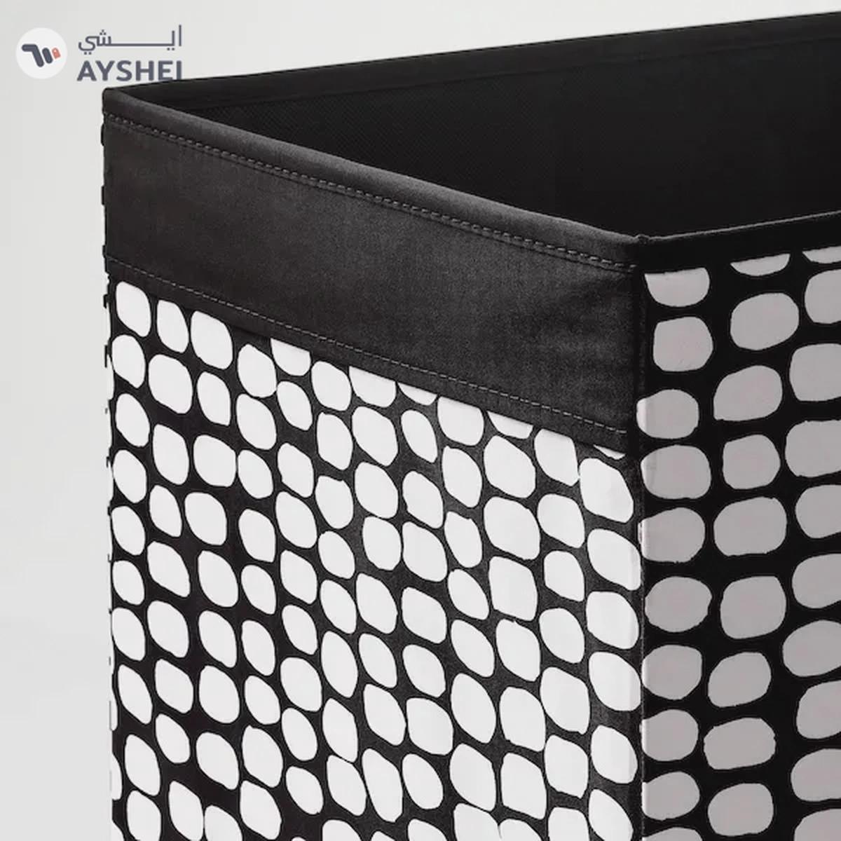 DRÖNA Storage Box - Black/White, 33x38x33 cm-1-portrait