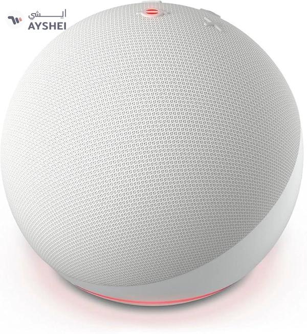 Eco Dot (5th Gen) | smart bluetooth speaker with vibrant sound and Alex | Use your voice to control smart home devices, play music or the Quran, and more (speaks English & Khaleeji) | White | Blue | Black