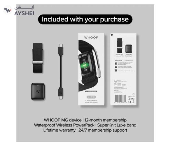 Whoop Life – 12-Month Membership – 5.0 – Health & Fitness Tracker – Blood Pressure Insights