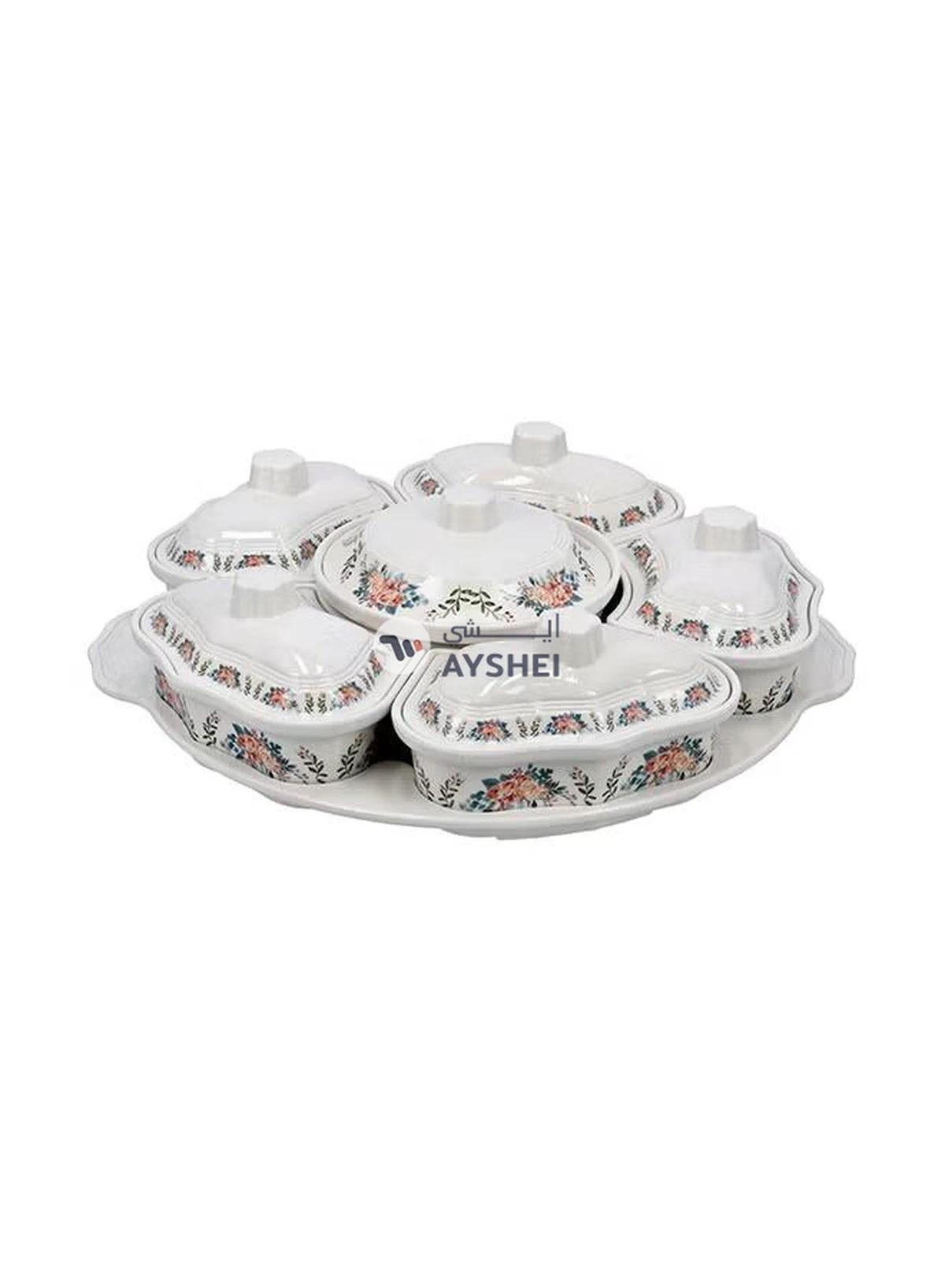 DELCASA Rotating Serving Tray multicolour 43.5x12.5x43.5cm-0-portrait