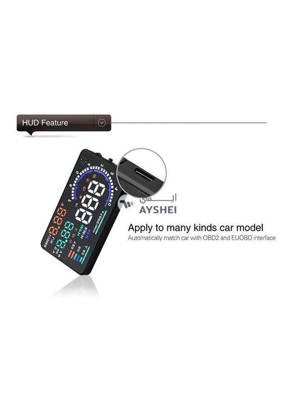Generic HUD Head Up Display With OBD2 Interface Plug