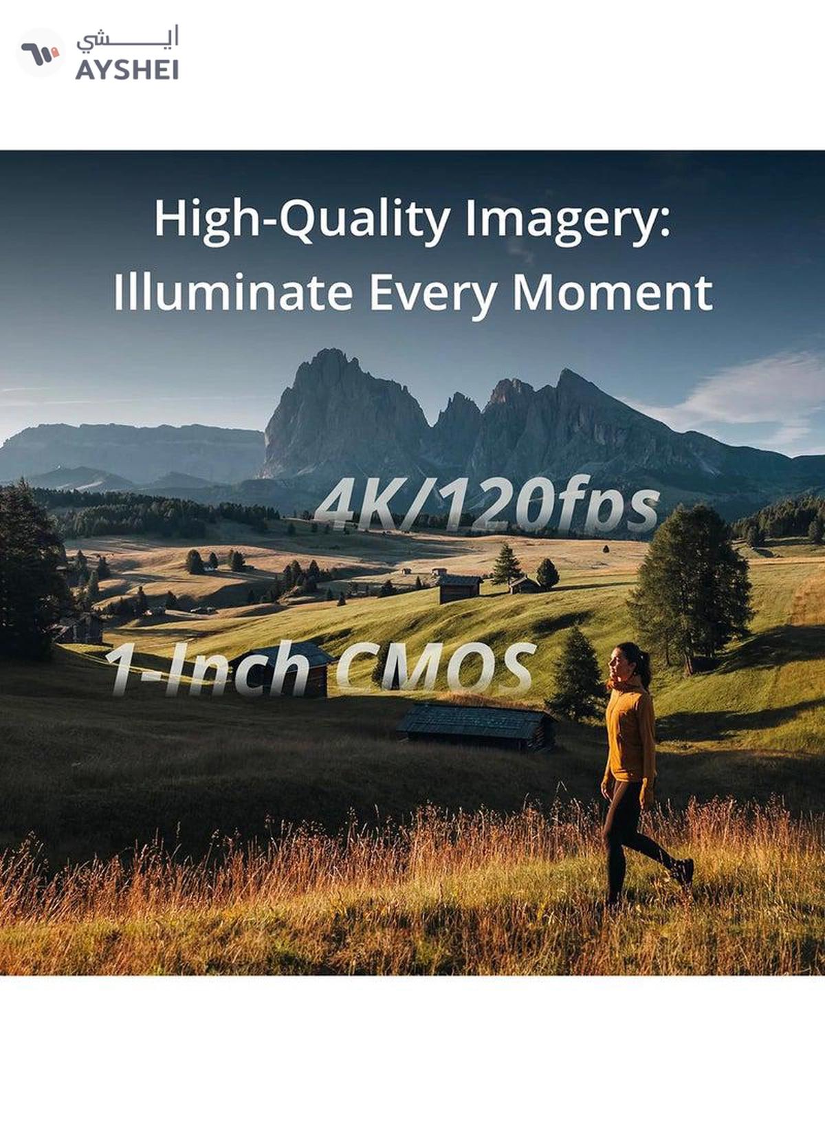 DJi Osmo Pocket 3 Vlogging Camera With 1-Inch CMOS & 4K/120fps Video 3-Axis Stabilization Fast Focusing Face/Object Tracking 2-Inch Rotatable Touchscreen Small Video Camera For Photography Youtube-1-portrait