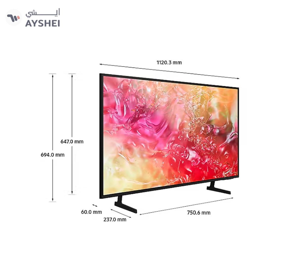 Samsung 50-Inch Crystal UHD DU7000 4K Tizen OS Smart TV with HDR 10+, PurColor, Knox Security With 2.0 Channel Soundbar 30W, HDMI ARC, Bluetooth, USB, MP3, FM Station 50DU7000+SOUNDBAR Black-1-landscape