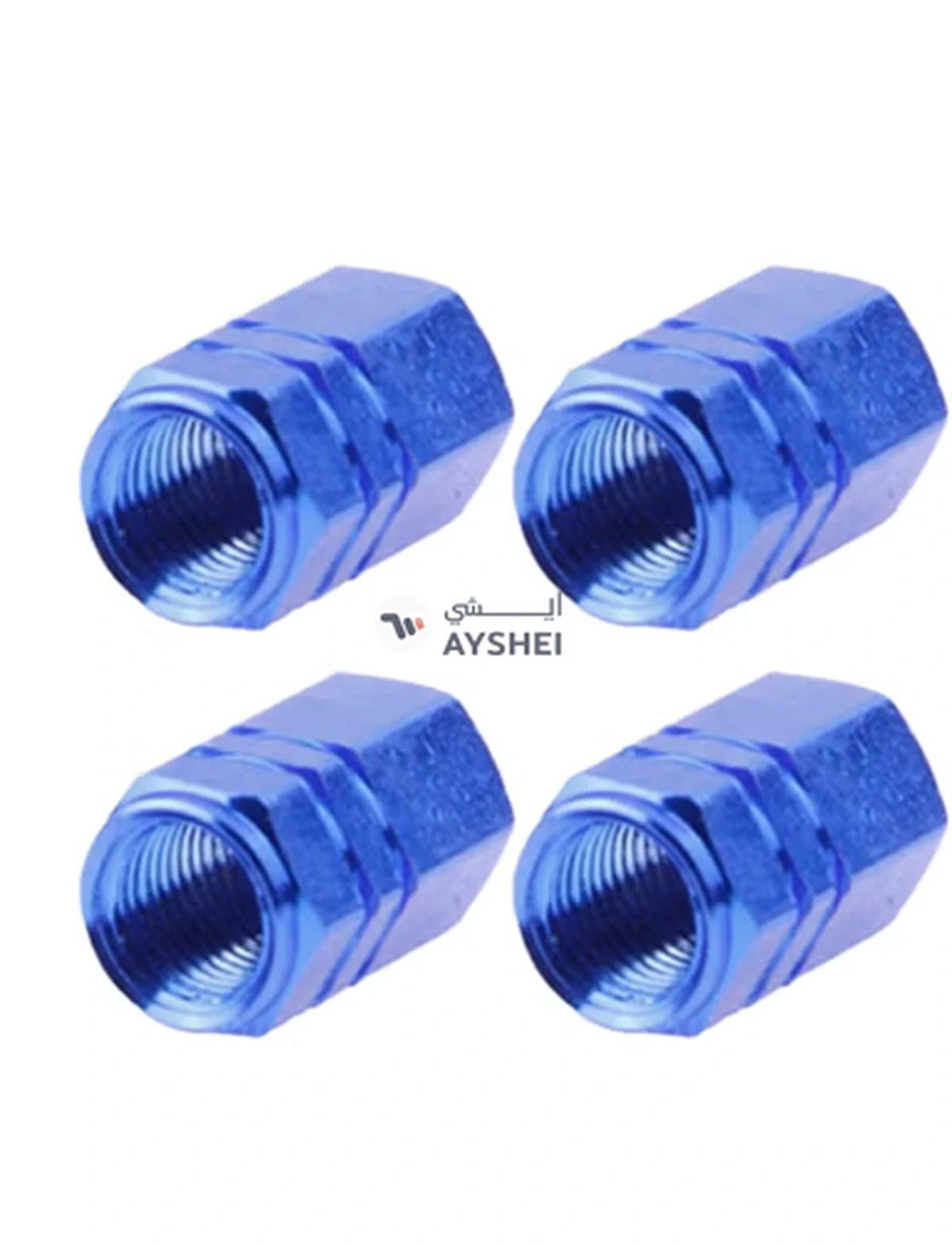 Generic 4-Piece Anodized Car Tire Valve Stem Cap-0-0