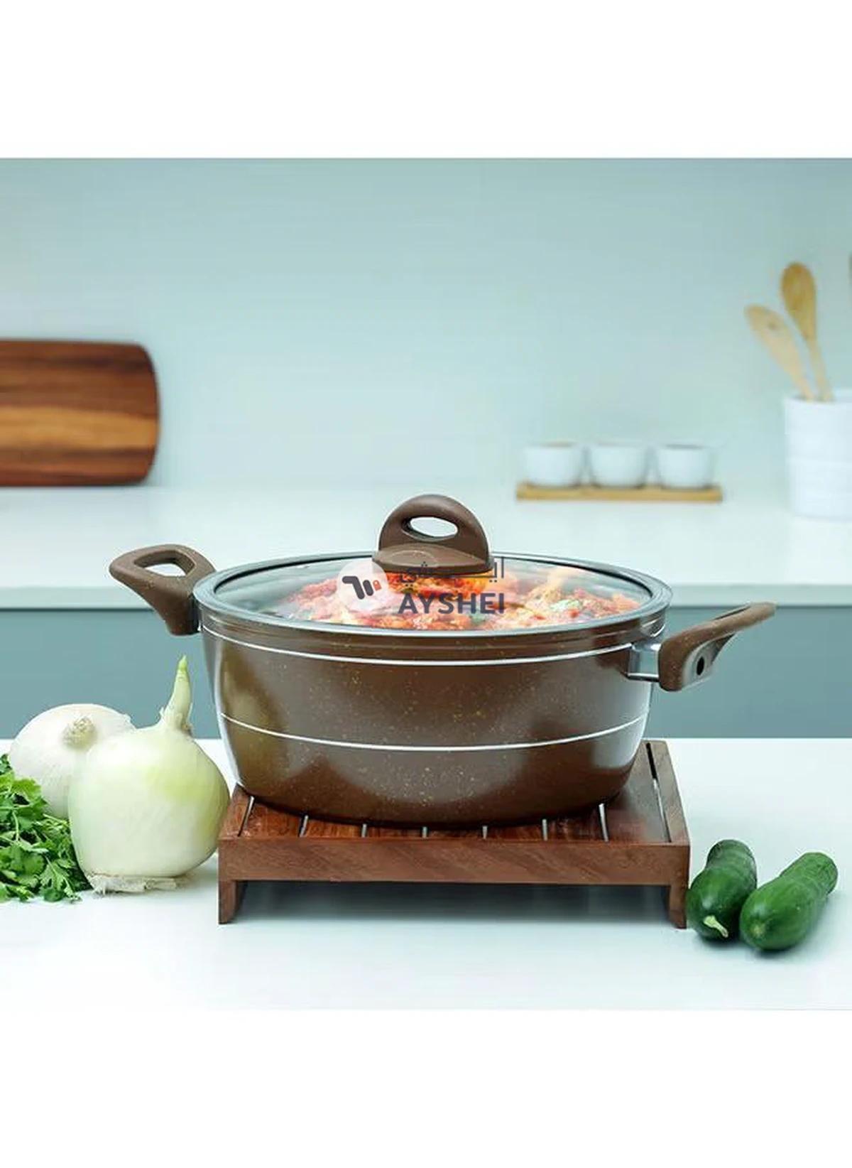 DELCASA Casserole 26cm Forged Aluminum Casserole Dish DC2226-5-5