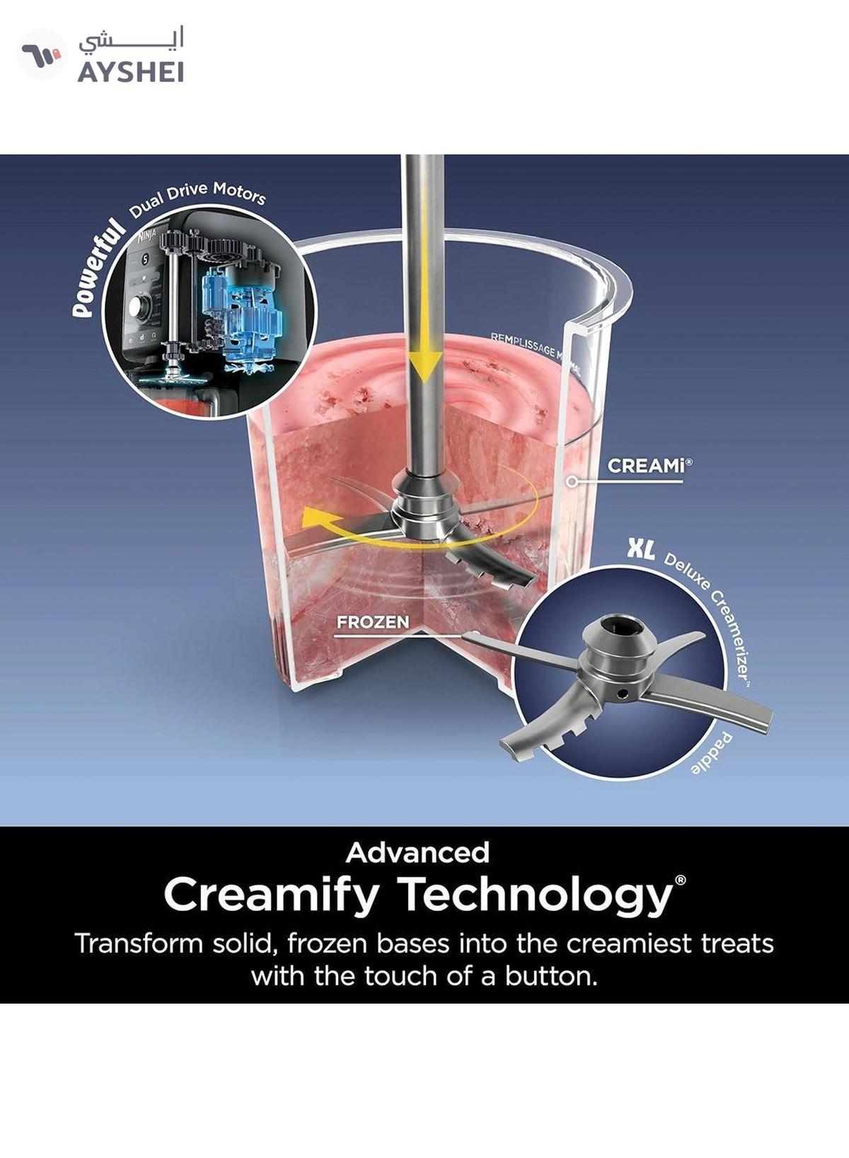 Ninja CREAMi Deluxe 11-in-1 Ice Cream & Frozen Treat Maker, Drinks More Silver-4-4