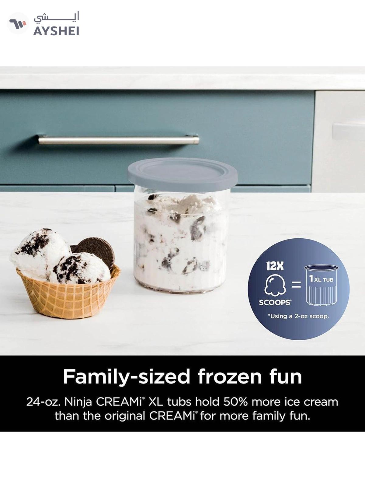 Ninja CREAMi Deluxe 11-in-1 Ice Cream & Frozen Treat Maker, Drinks More Silver-5-5