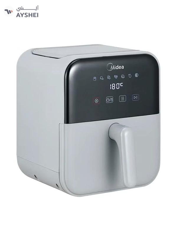 Midea Air Fryer With Digital Touch Control, 4L Capacity, Healthy Cooking, Frying, Grilling, Broiling, Roasting, Baking & Toasting, Timer Up To 60 Minutes Temperature Control 200°C 4 L 1400 W MAD-400T2APH Grey