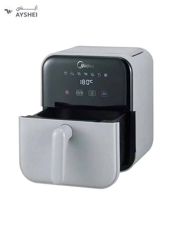 Midea Air Fryer With Digital Touch Control, 4L Capacity, Healthy Cooking, Frying, Grilling, Broiling, Roasting, Baking & Toasting, Timer Up To 60 Minutes Temperature Control 200°C 4 L 1400 W MAD-400T2APH Grey