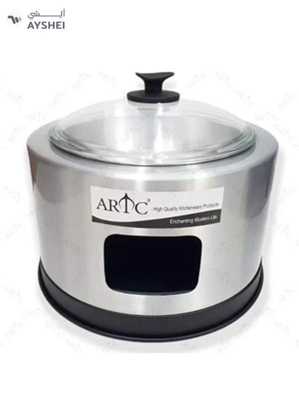 ARTC Silver Buffet Dish With Glass Lid