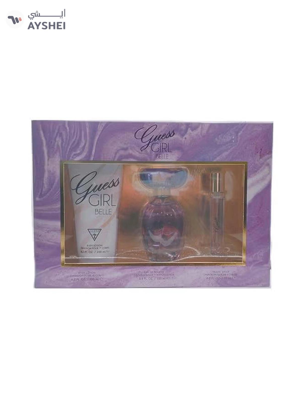 Guess Girl Belle Set Edt 100Ml+15Ml Travel Spray+200Ml Bl (New)-0-0