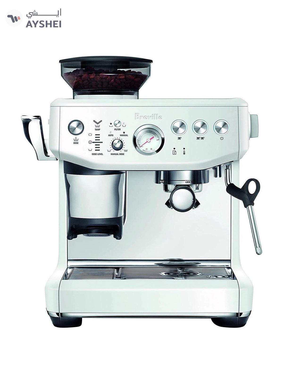 Breville The Barista Express Impress Coffee Maker 2.0 L 1850.0 W BES876SST Sea Salt-0-0