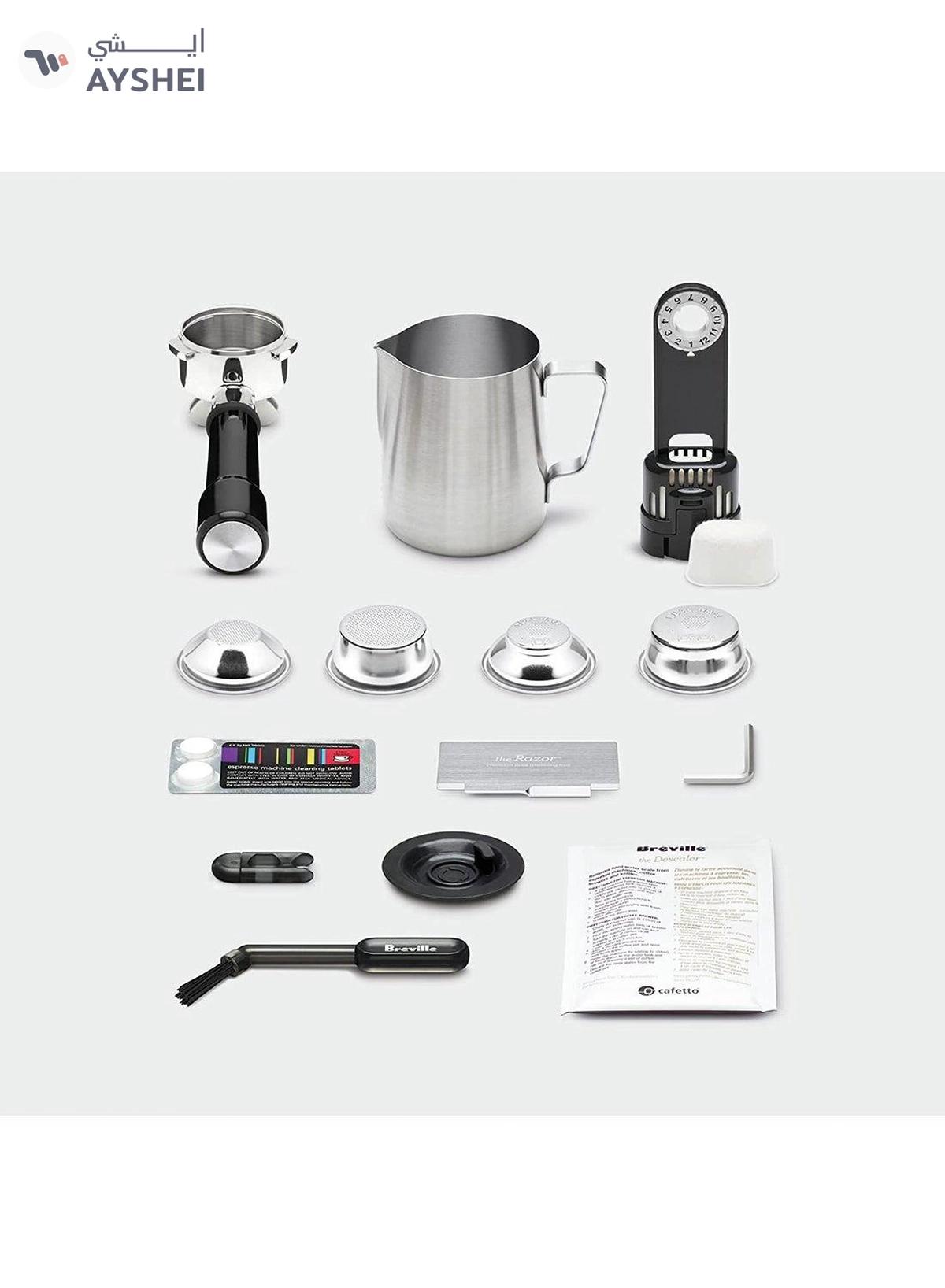 Breville The Barista Express Impress Coffee Maker 2.0 L 1850.0 W BES876SST Sea Salt-0-portrait