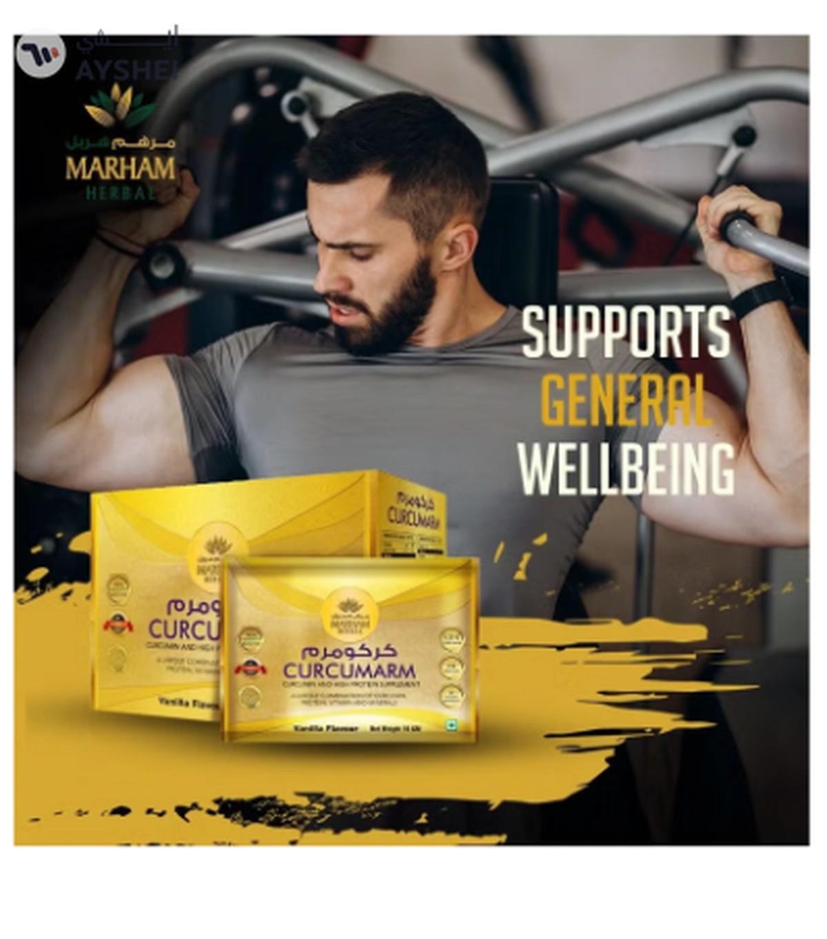 MARHAM HERBAL Curcumarm Sachet: Curcumin and High Protein Supplement-0-0