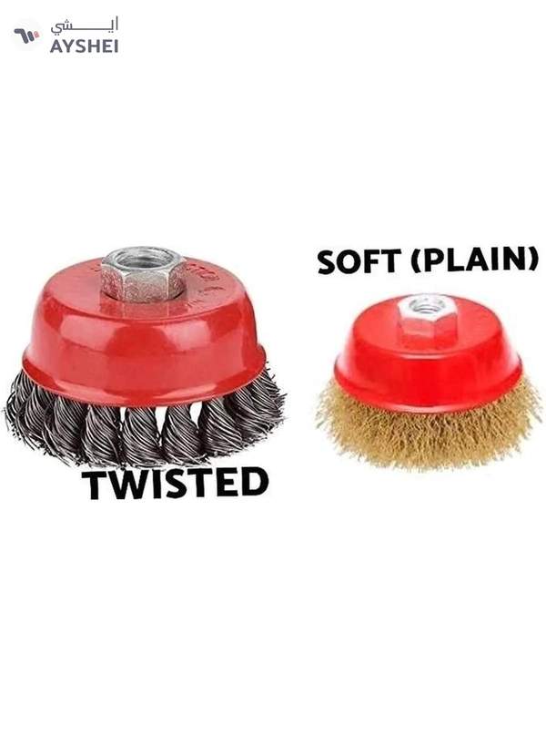 ABBASALI Cup Wire Brush Drill Attachment Electric Drill Wire Brushes