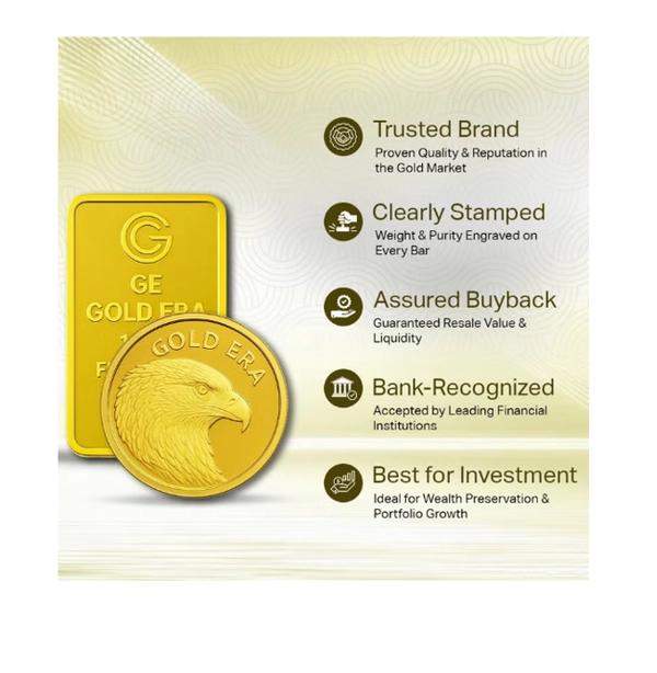 Gold Era 24K (999.9) 5G Gold Bar - Variable Design