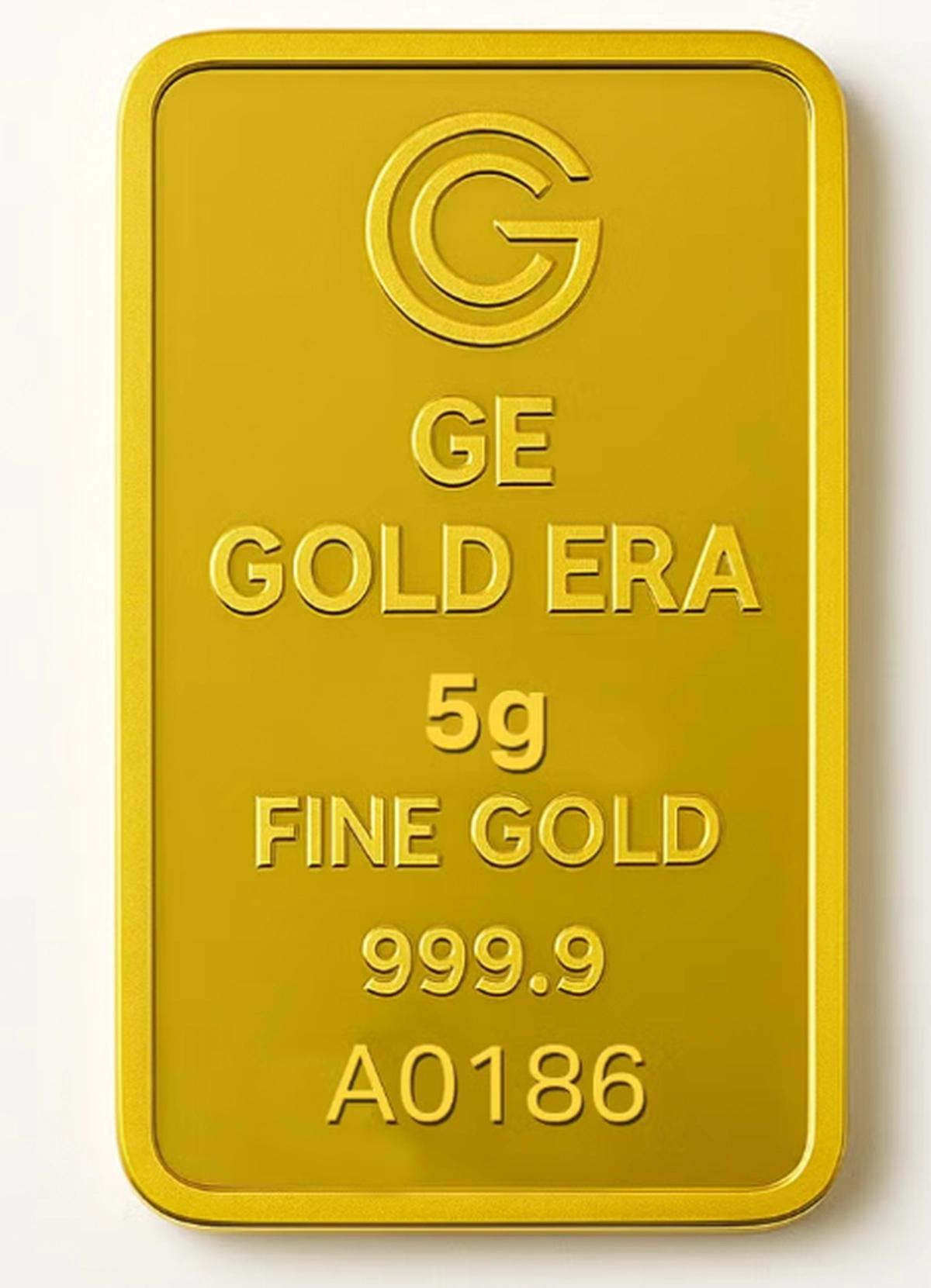 Gold Era 24K (999.9) 5G Gold Bar - Variable Design-1-1