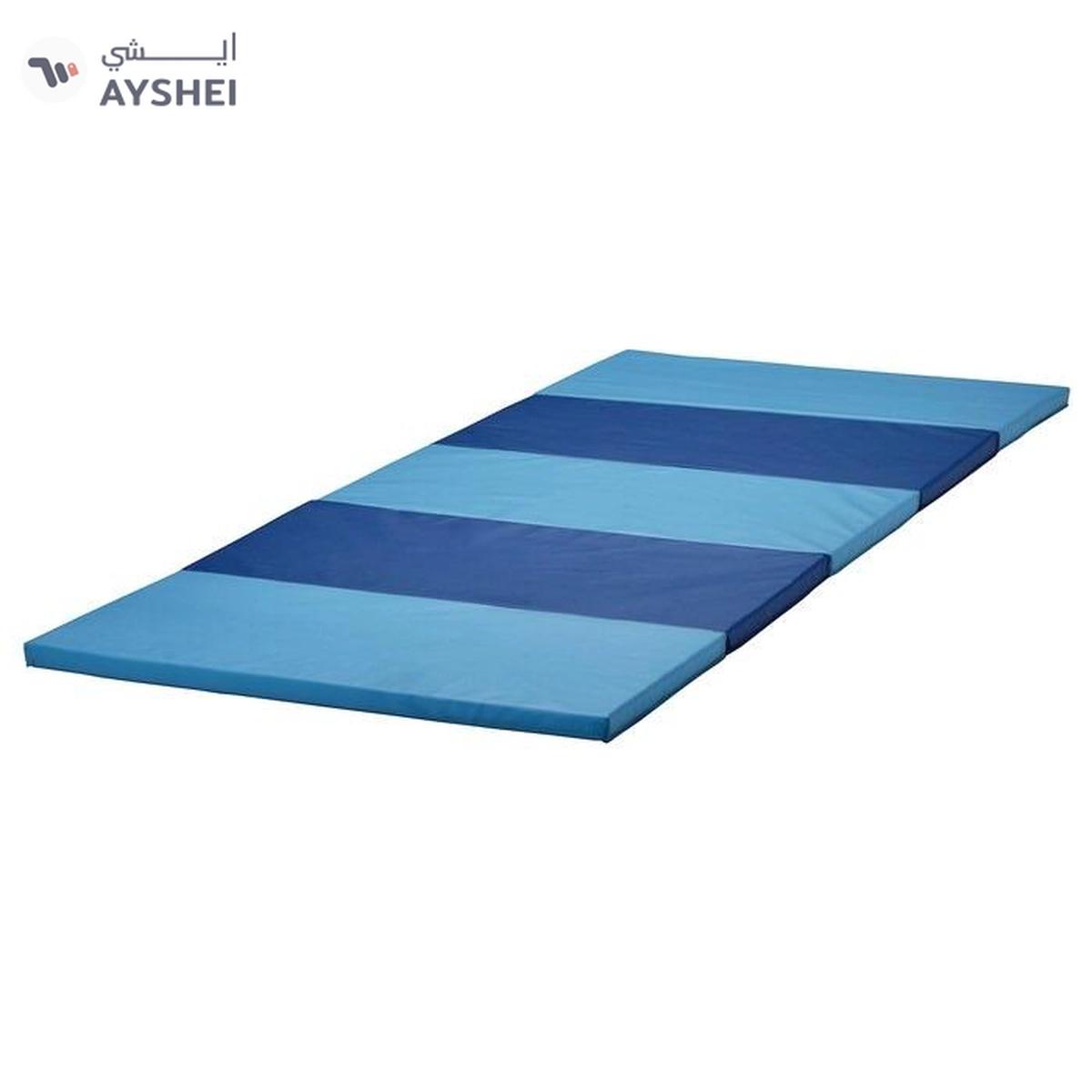 IKEA PLUFSIG Folding Gym Mat, Blue, 78x185 cm-0-portrait
