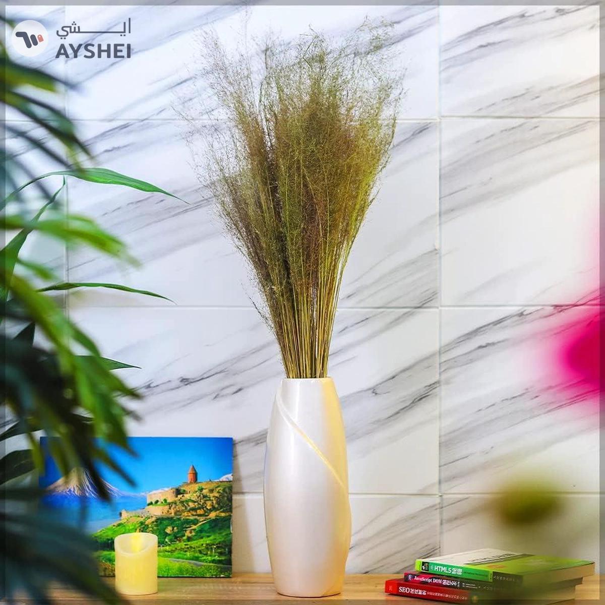 YATAI 2 Pcs Real Touch Artificial Reed Grass Flowers Floral -0-0