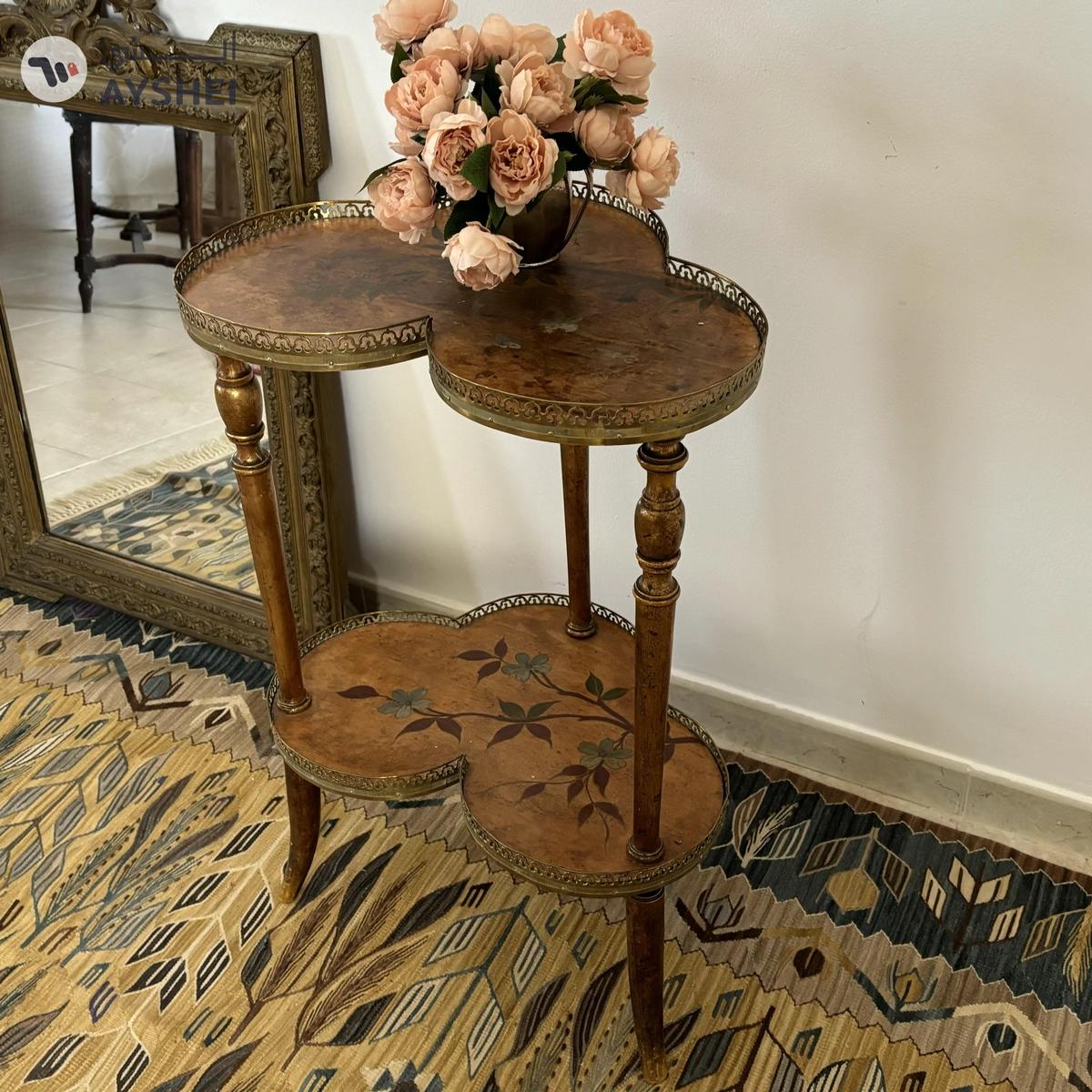 Lovely French antique accent table-2-2