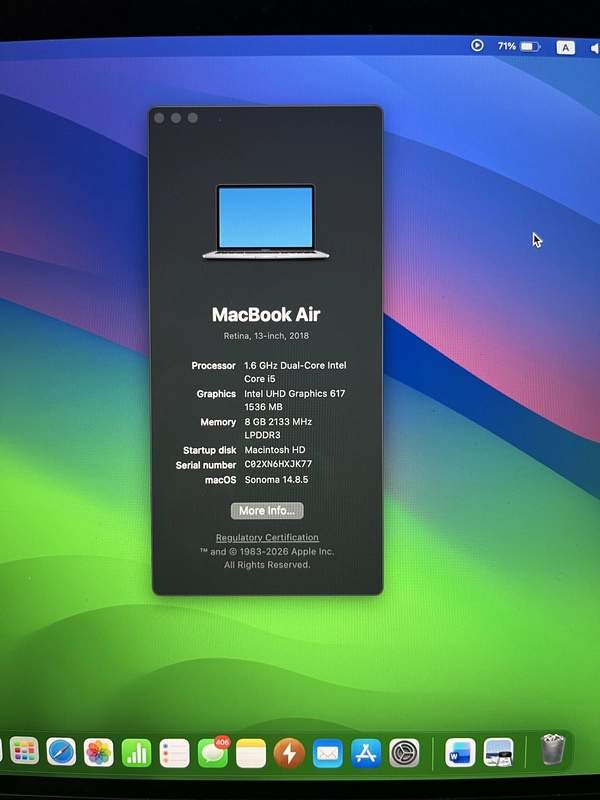 MacBook Air 2018 (TOUCH ID)