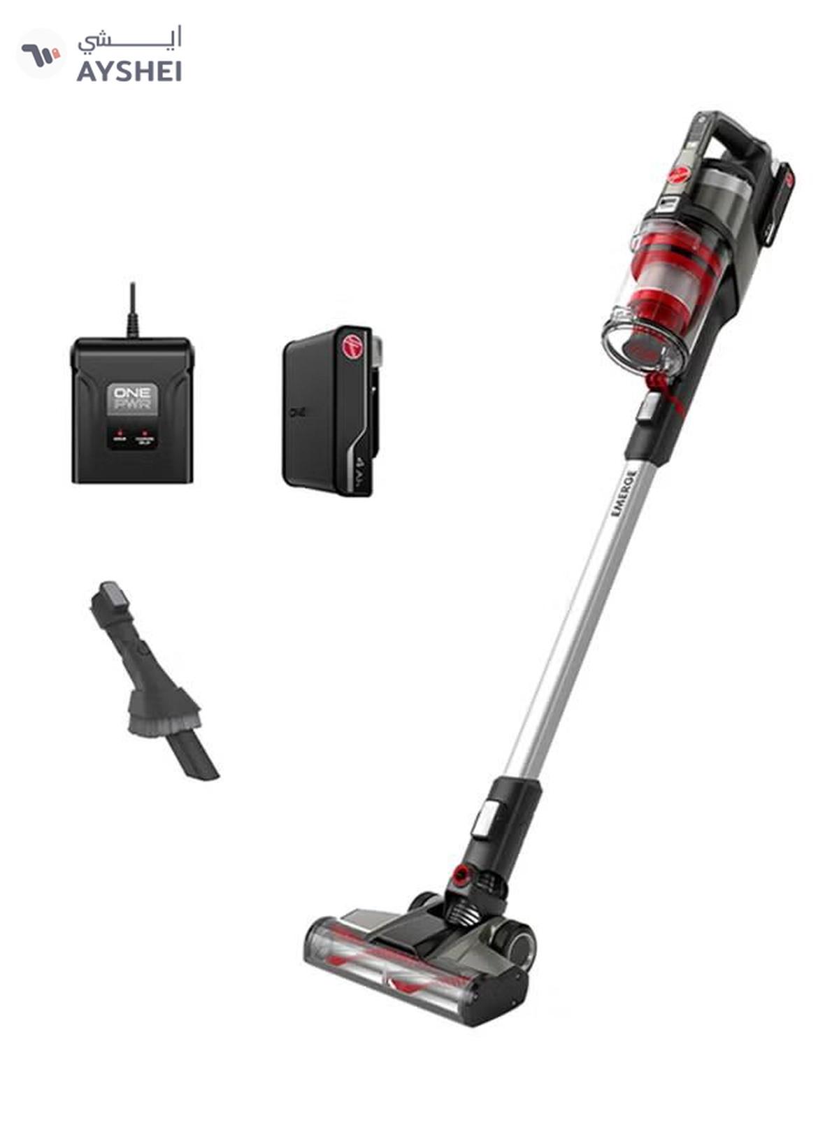 HOOVER ONEPWR Emerge Cordless Stick Vacuum Cleaner, Lightweight And Versatile, Long Lasting Battery, Cord-Free, Boost Mode, Up To 40 Minutes Runtime, Optimized For Every Floor - 0.6 L 265 W CLSV-VPME Silver-0-0