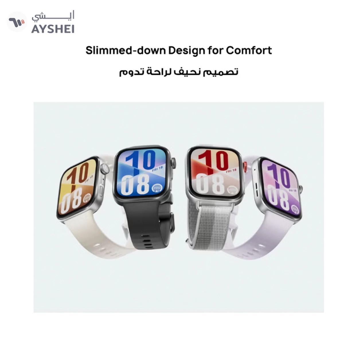 HUAWEI Watch FIT4 Smart Watch, 1.82” Display, 100+ Sports modes, Fitness and Sleep Tracker, Heart Rate Monitor, Emotional Wellbeing Assistant, up to 10-Day Battery Life, iOS & Android White-1-landscape