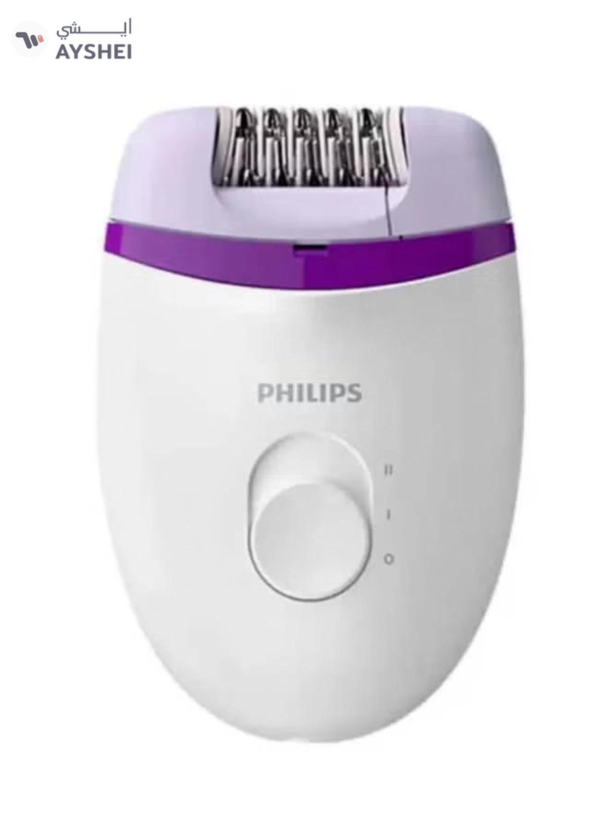 Philips Satinelle Essential Corded Compact Epilator BRE225/01 White/Purple 300grams-0-portrait