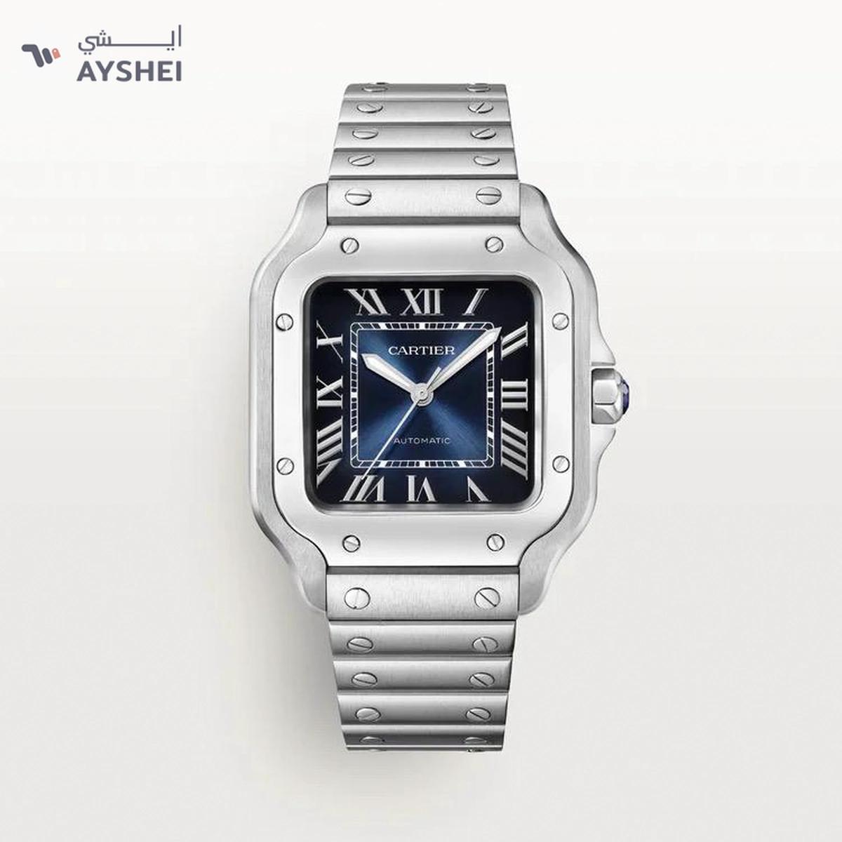 Santos De Cartier Blue dial-0-portrait