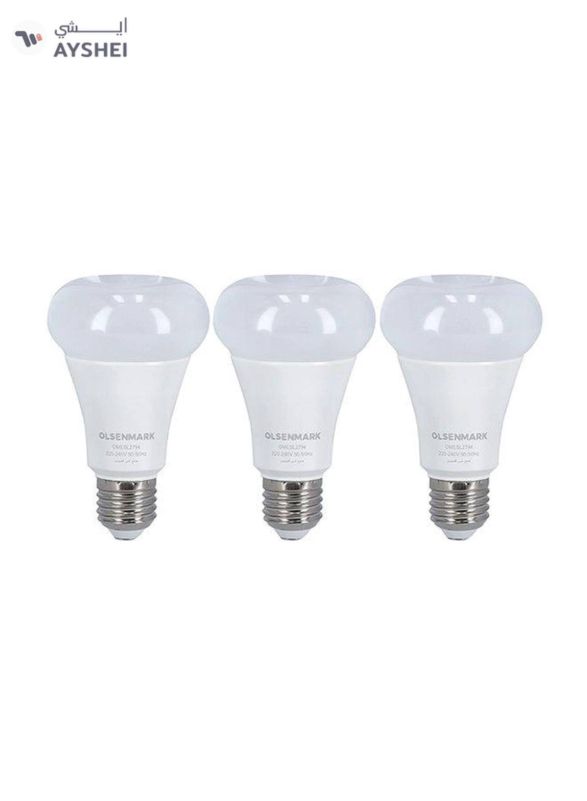 Olsenmark 3-Piece Smart LED Light Bulb With Remote White-2-2