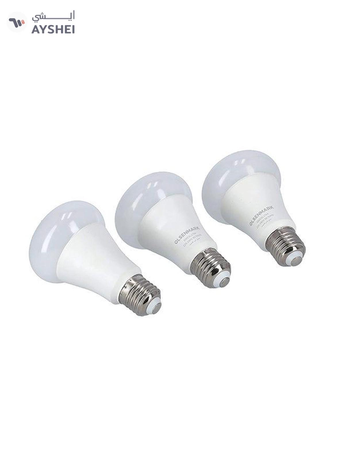 Olsenmark 3-Piece Smart LED Light Bulb With Remote White-3-3