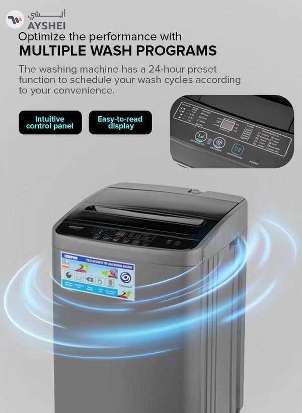GEEPAS 6 KG Fully Automatic Washing Machine| Top Load Equipped with Big Pulsator