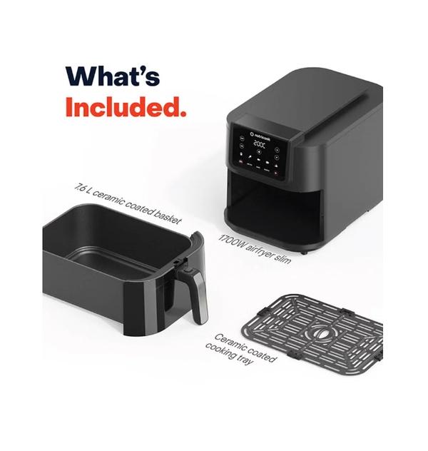 nutricook Air Fryer Slim XL,7.6L, 2.4KG, Extra-Large Basket
