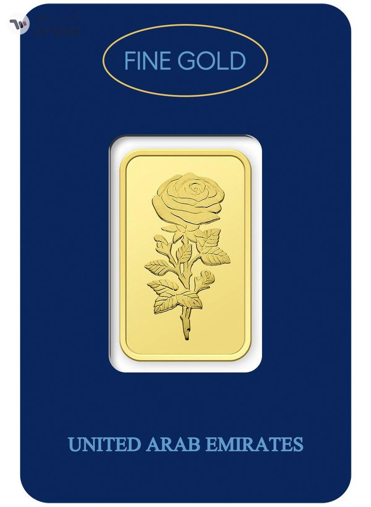 50g Pure 999.9 Fine Gold Bar 24KT Dubai with Flower Design - 50 Grams-3-3