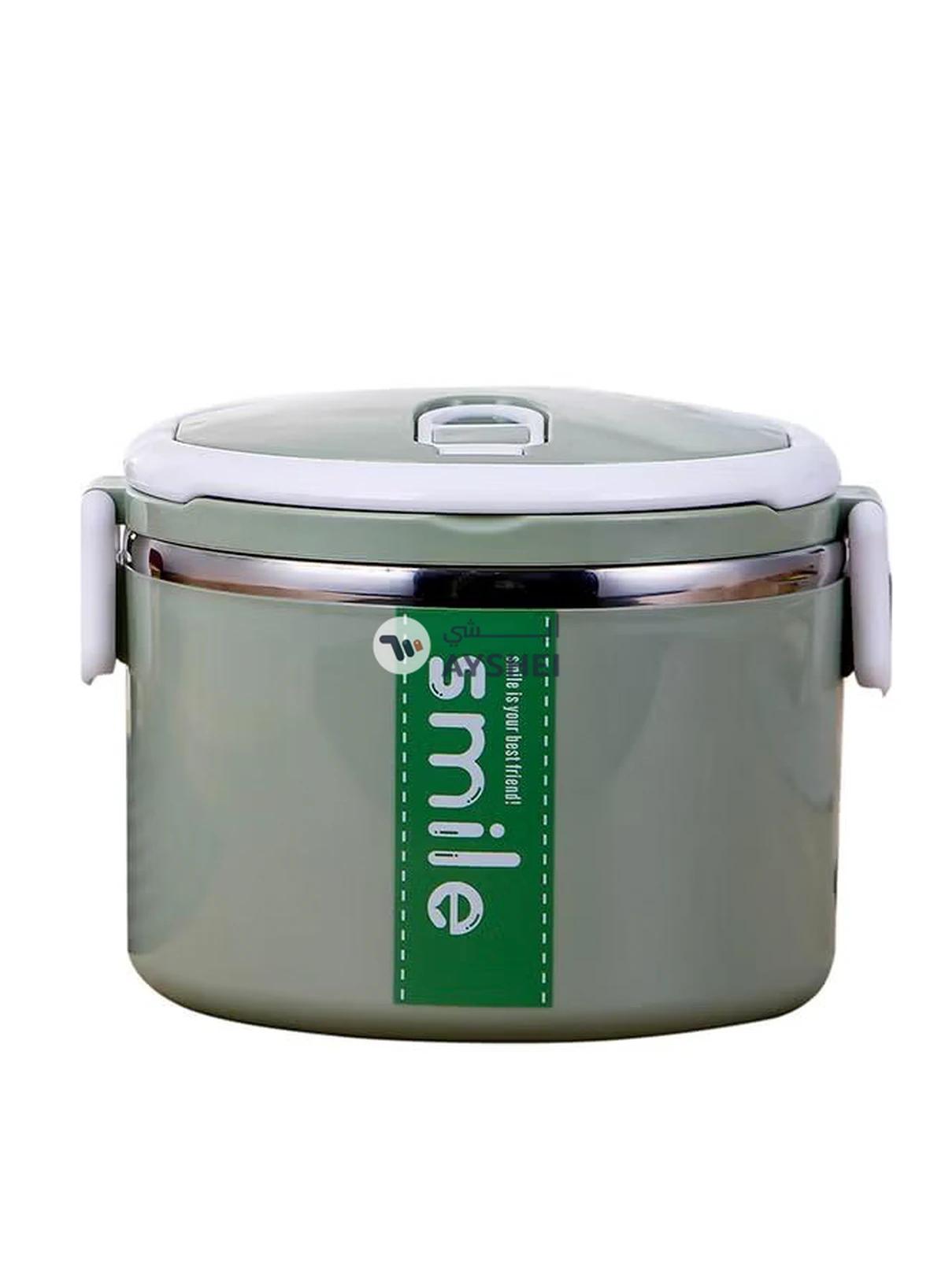 DELCASA Lunch Box Green 15.8 x 15.8 x 13.2cm-0-0