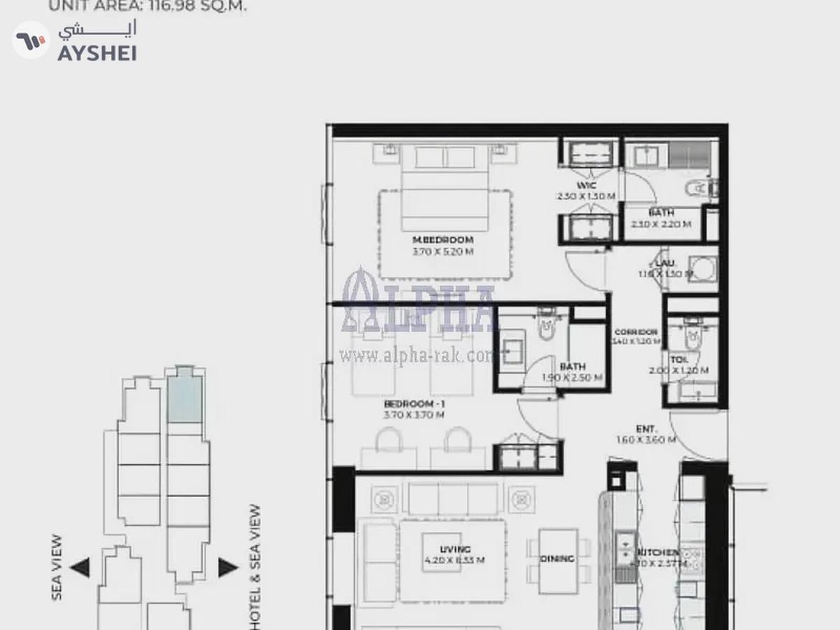 Gateway II Residences, Hayat Island, Mina Al Arab, Ras Al Khaimah-9-9