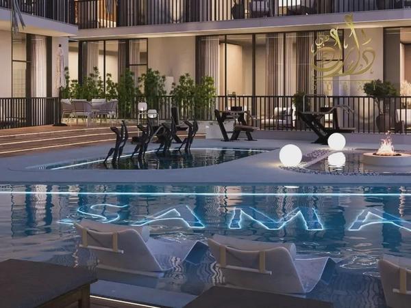 Furnished 1BR Apartment | Greenfield by Samana | Balcony & Pool Access