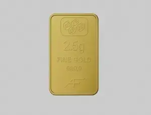 24K Gold Bar 2.5 gram Gold Bar Al Fardan UAE (999.9% Pure Gold)