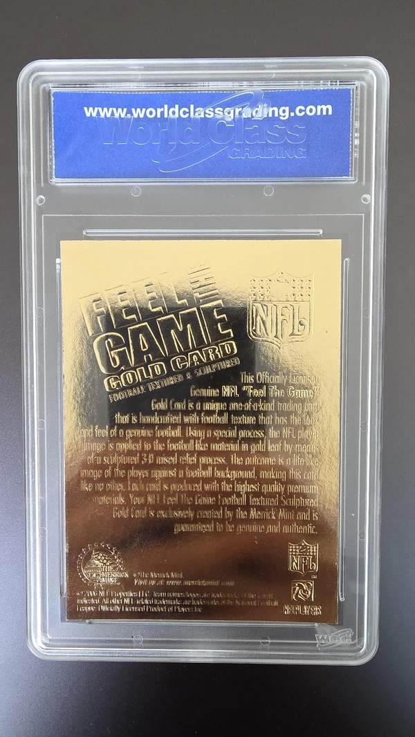 2006 Merrick Mint Feel The Game GOLD Tom Brady WCG 10 GEM MINT 2000 Draft Pick Patriots