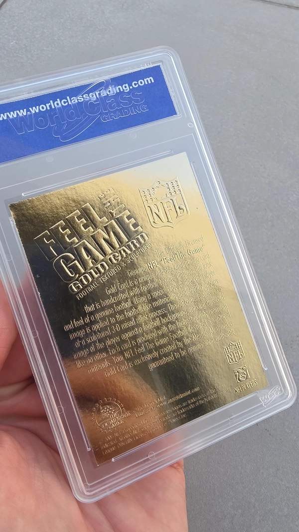 2006 Merrick Mint Feel The Game GOLD Tom Brady WCG 10 GEM MINT 2000 Draft Pick Patriots