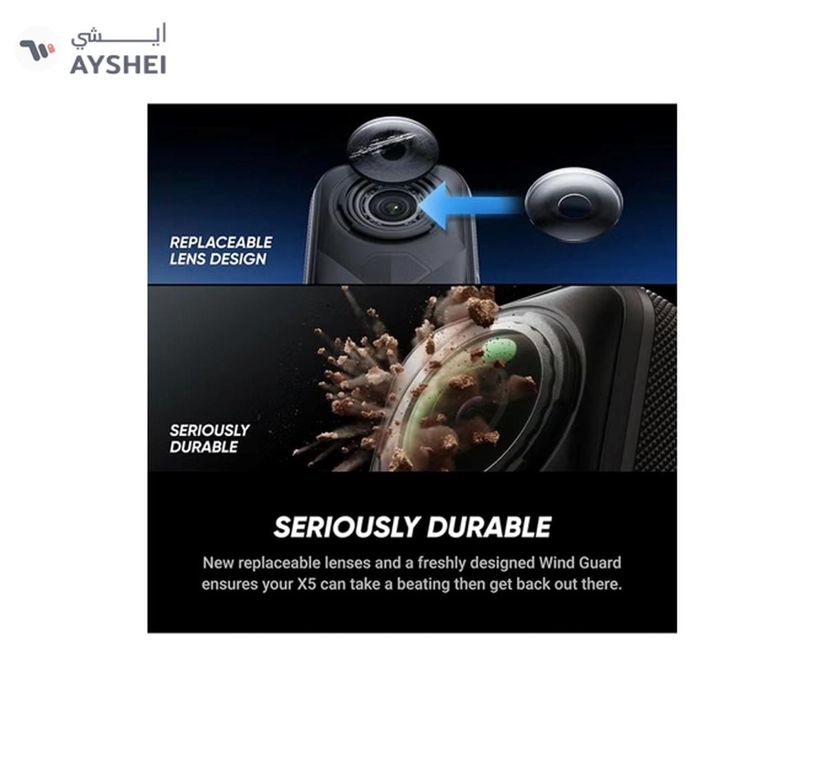 Insta360 X5 - Waterproof 8K 360° Action Camera, Leading Low Light, Invisible Selfie Stick Effect-4-4