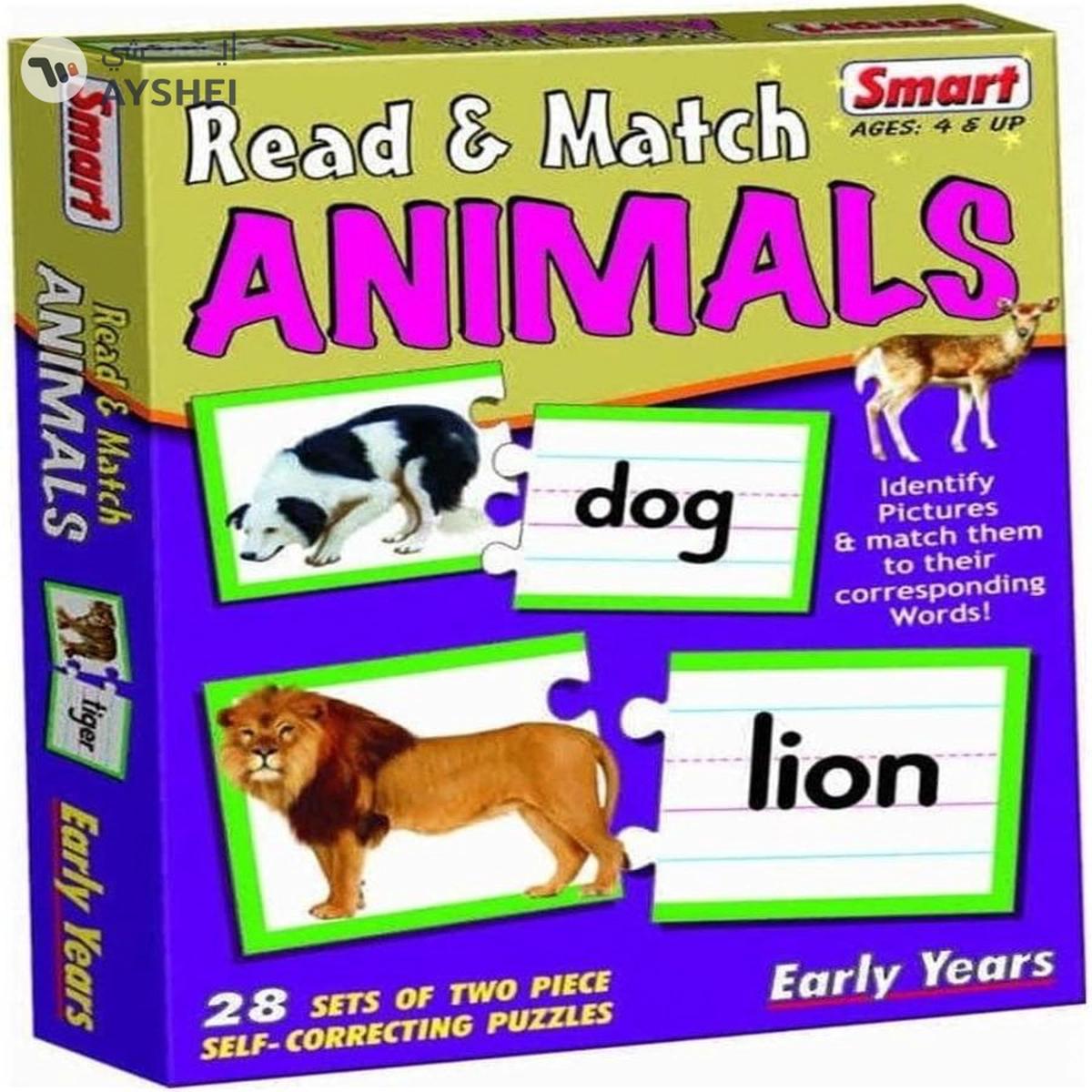 Smart - 1082 Read and Match Animals-0-portrait